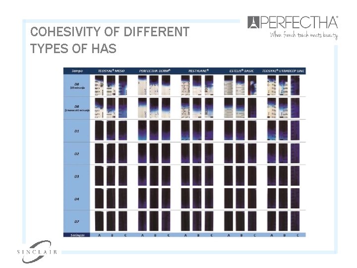 COHESIVITY OF DIFFERENT TYPES OF HAS 