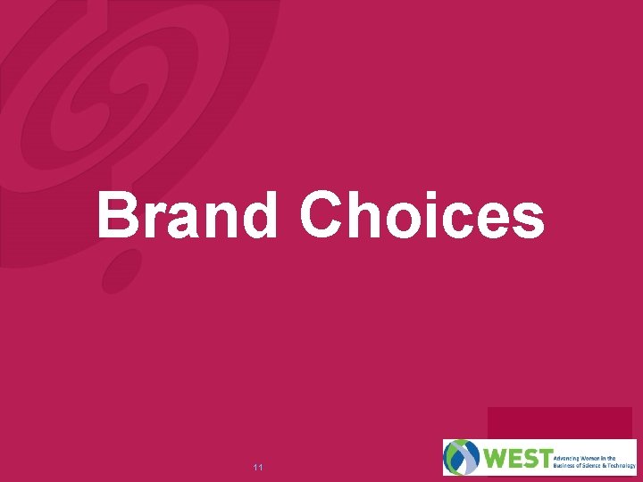 Brand Choices 11 