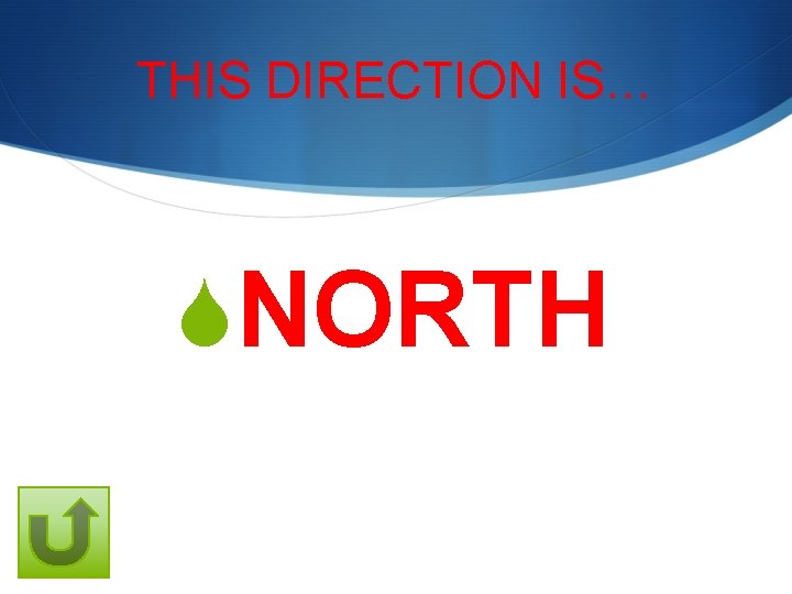 THIS DIRECTION IS… SNORTH 