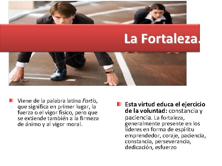 La Fortaleza. Viene de la palabra latina Fortis, que significa en primer lugar, la