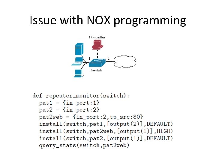 Issue with NOX programming 