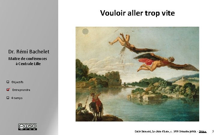 Vouloir aller trop vite Dr. Rémi Bachelet Maître de conférences à Centrale Lille q