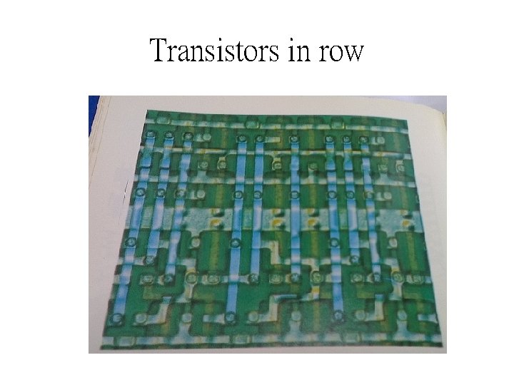 Transistors in row 