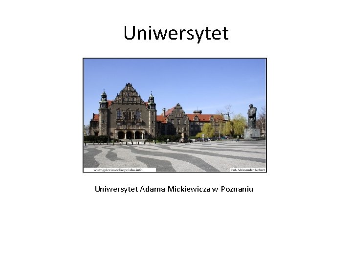 Uniwersytet Adama Mickiewicza w Poznaniu 