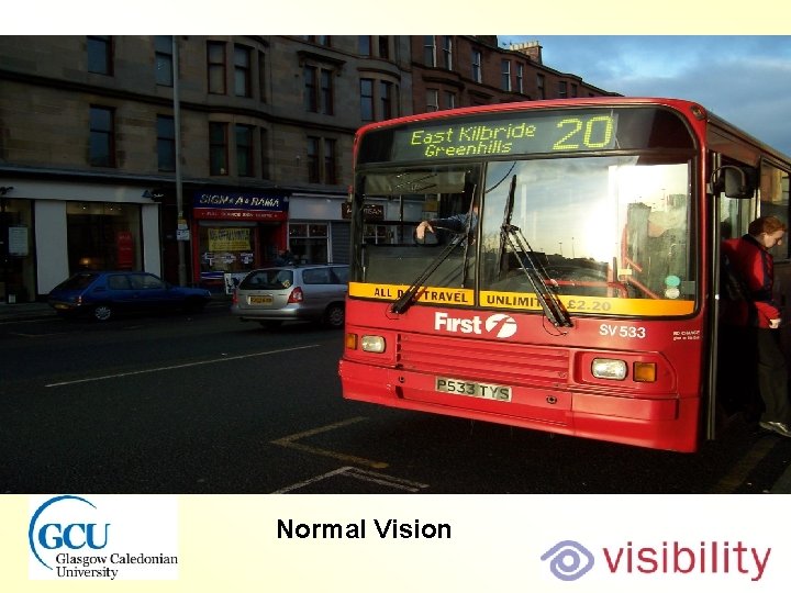 Bus normal view Normal Vision 