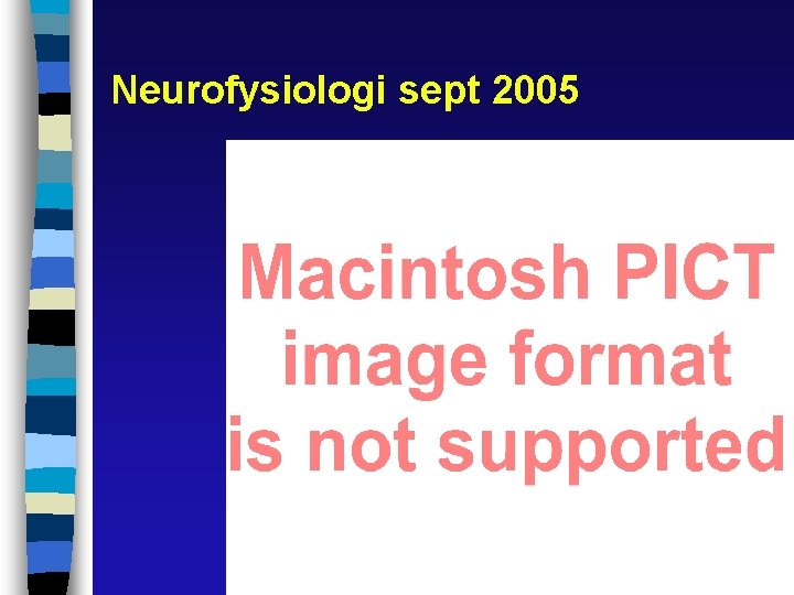 Neurofysiologi sept 2005 