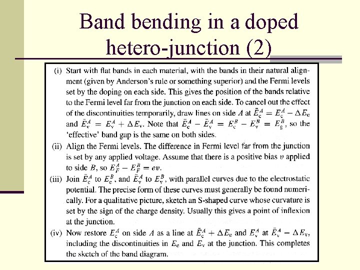 Band bending in a doped hetero-junction (2) 