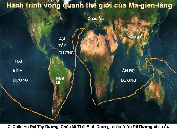 Hành trình vòng quanh thế giới của Ma-gien-lăng Châu u ĐẠI Châu Á T