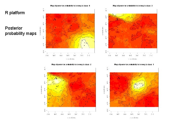 R platform Posterior probability maps 