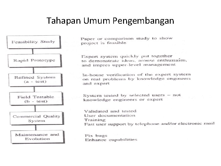 Tahapan Umum Pengembangan 