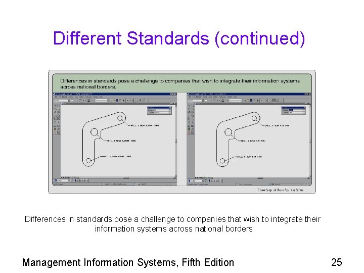 Different Standards (continued) Differences in standards pose a challenge to companies that wish to