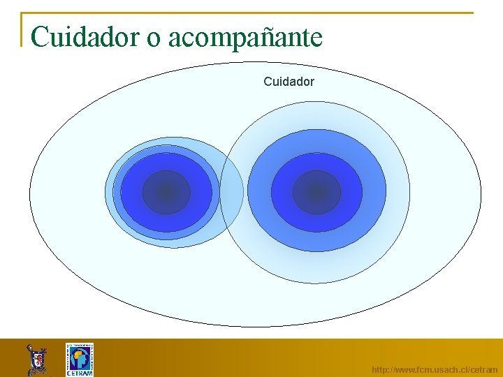 Cuidador o acompañante Cuidador http: //www. fcm. usach. cl/cetram 