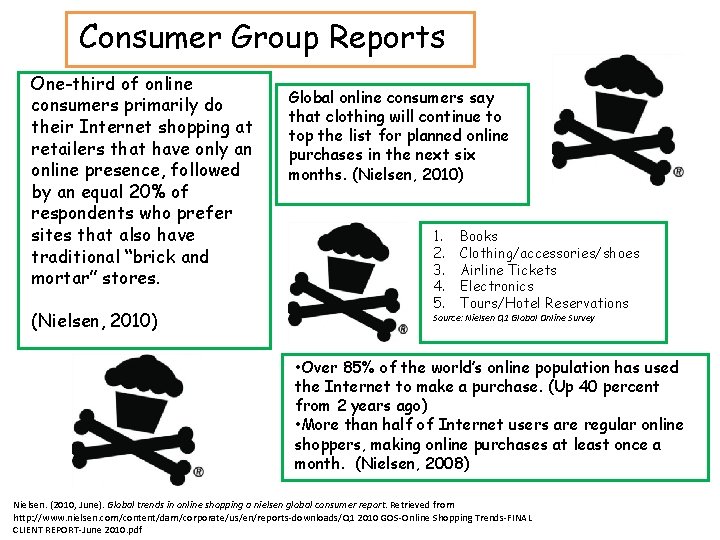 Consumer Group Reports One-third of online consumers primarily do their Internet shopping at retailers