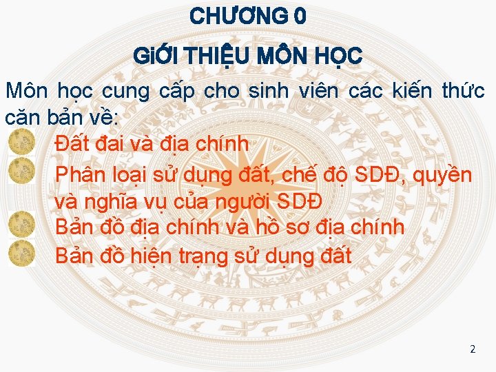 CHƯƠNG 0 GiỚI THIỆU MÔN HỌC Môn học cung cấp cho sinh viên các