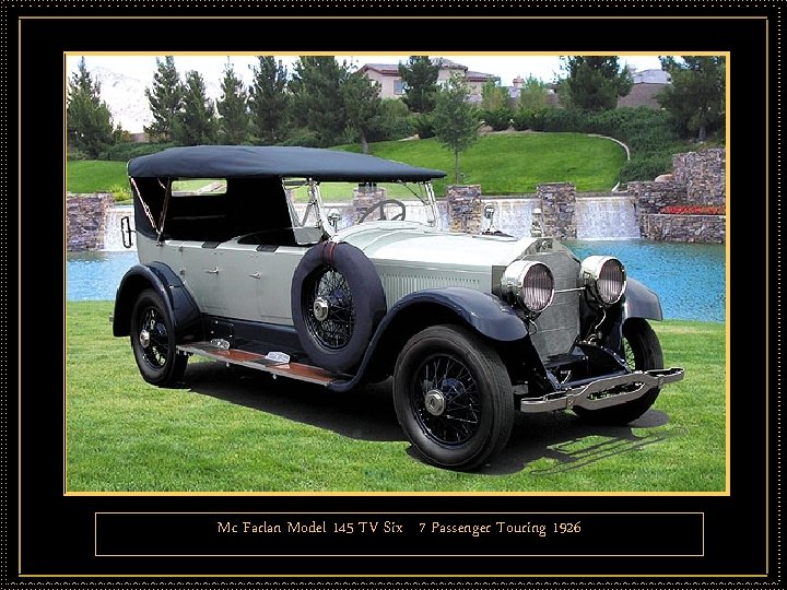 Mc Farlan Model 145 TV Six 7 Passenger Touring 1926 