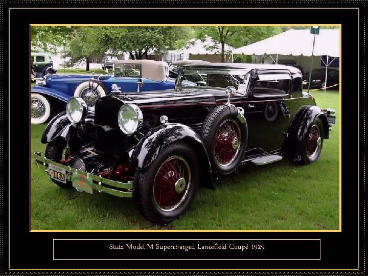 Stutz Model M Supercharged Lancefield Coupé 1929 