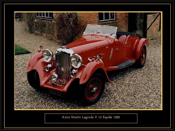 Aston Martin Lagonda V 12 Rapide 1939 