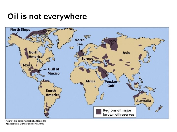 Oil is not everywhere 