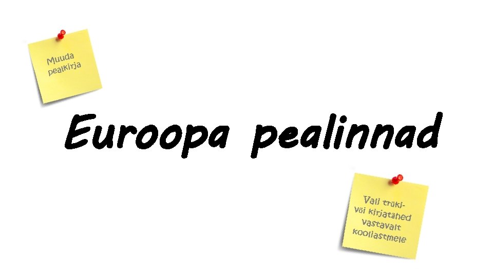 Euroopa pealinnad 