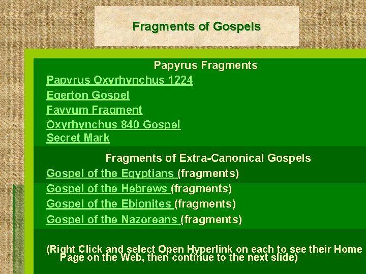 Fragments of Gospels Papyrus Fragments Papyrus Oxyrhynchus 1224 Egerton Gospel Fayyum Fragment Oxyrhynchus 840