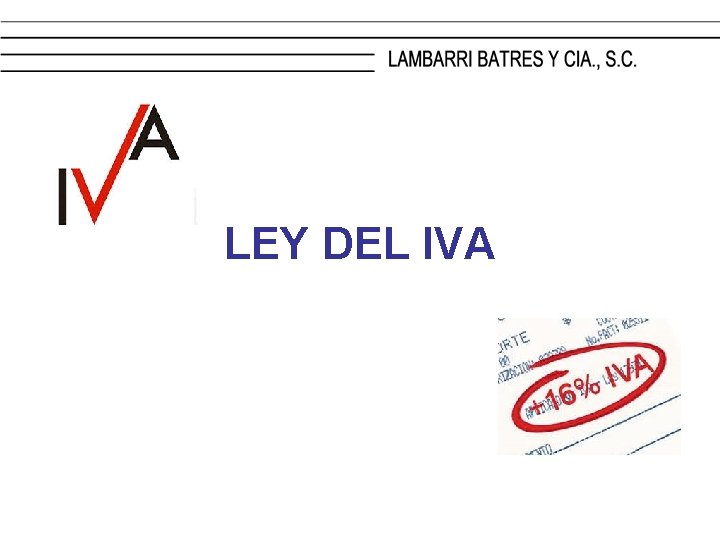 LEY DEL IVA 