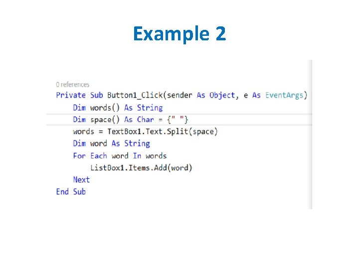 Example 2 Example 2