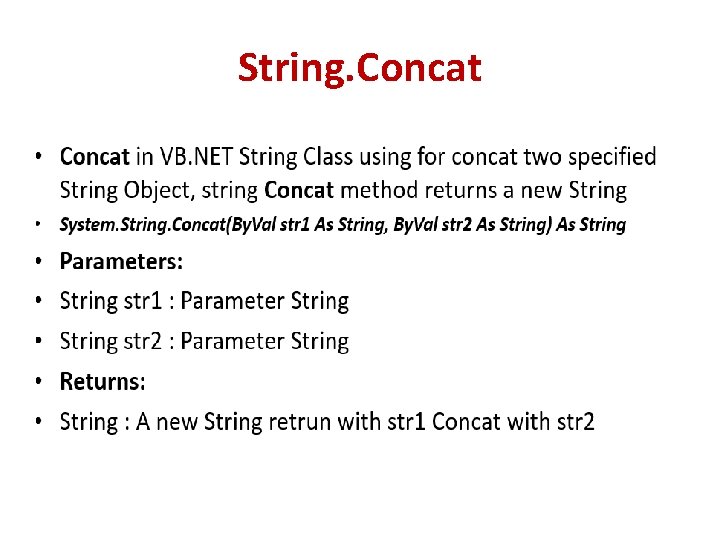String. Concat String. Concat