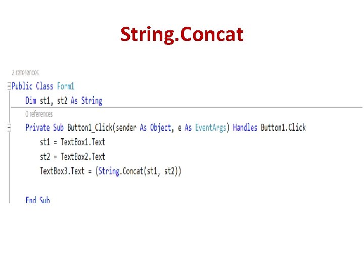String. Concat String. Concat
