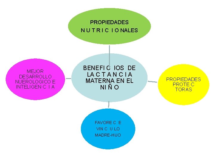 PROPIEDADES N U T R I C I O NALES MEJOR DESARROLLO NUEROLOGICO E