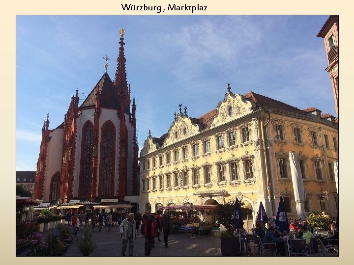 Würzburg , Marktplaz 