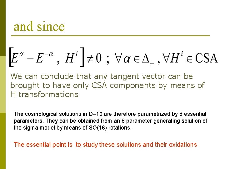 and since We can conclude that any tangent vector can be brought to have