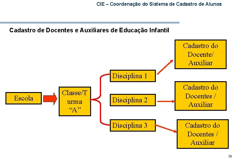 CIE – Coordenação do Sistema de Cadastro de Alunos Cadastro de Docentes e Auxiliares