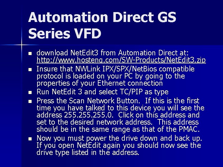 Automation Direct GS Series VFD n n n download Net. Edit 3 from Automation