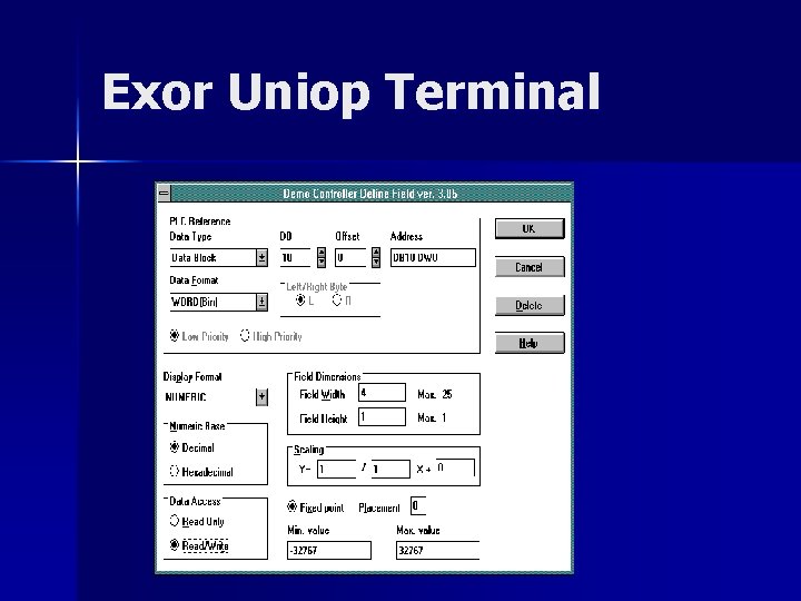 Exor Uniop Terminal 