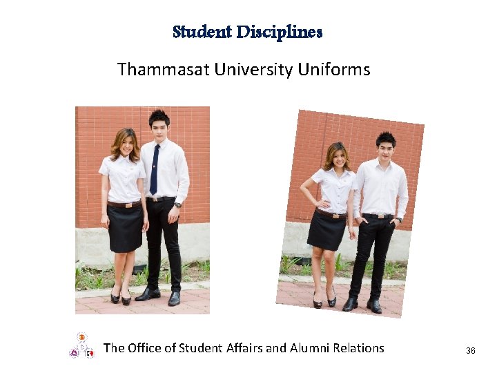 Student Disciplines Thammasat University Uniforms The Office of Student Affairs and Alumni Relations 36