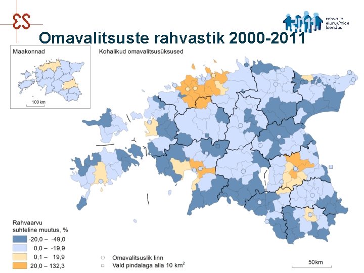 Omavalitsuste rahvastik 2000 -2011 