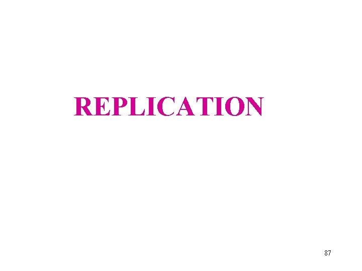 REPLICATION 87 