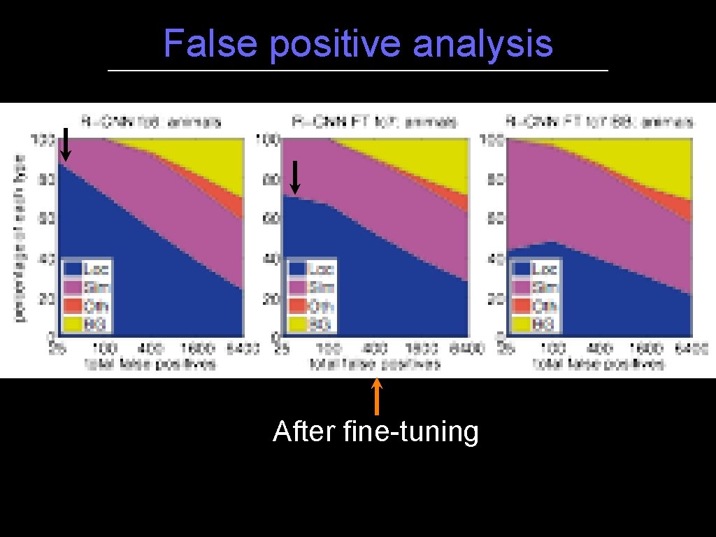 False positive analysis After fine-tuning 