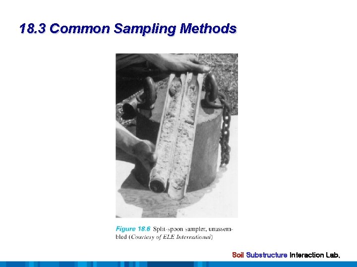 18. 3 Common Sampling Methods Soil Substructure Interaction Lab. 