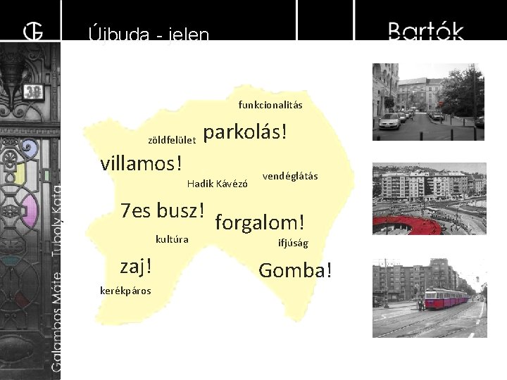 Újbuda - jelen funkcionalitás zöldfelület parkolás! villamos! Hadik Kávézó 7 es busz! kultúra zaj!