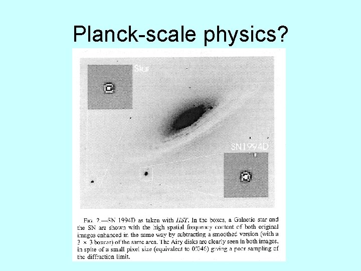 Planck-scale physics? 