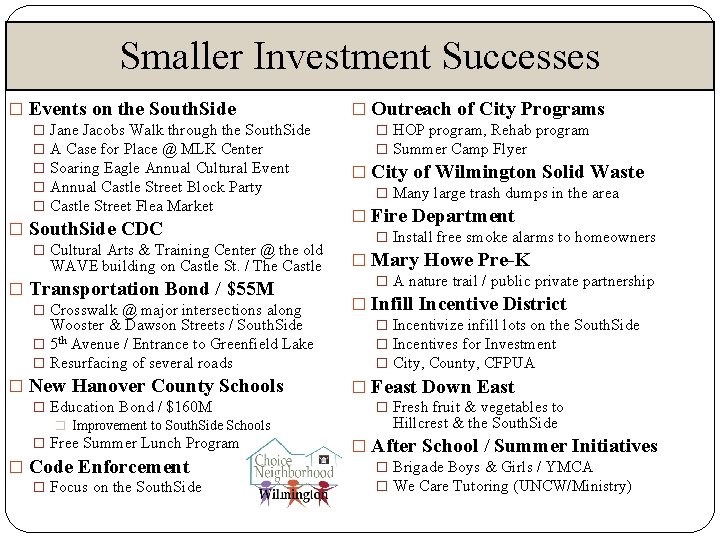 Smaller Investment Successes � Events on the South. Side � Jane Jacobs Walk through