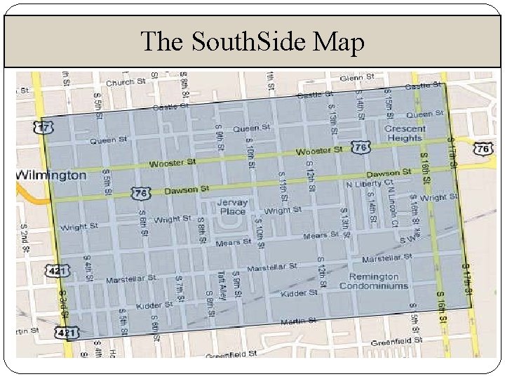 The South. Side Map 