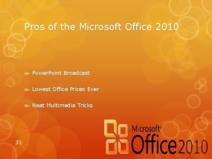 Pros of the Microsoft Office 2010 Power. Point Broadcast Lowest Office Prices Ever Neat