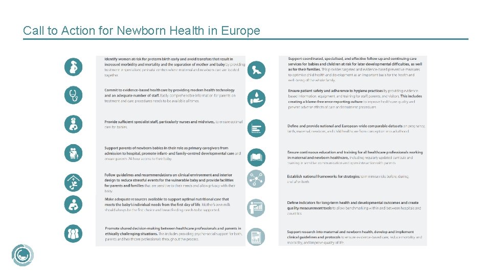Call to Action for Newborn Health in Europe 