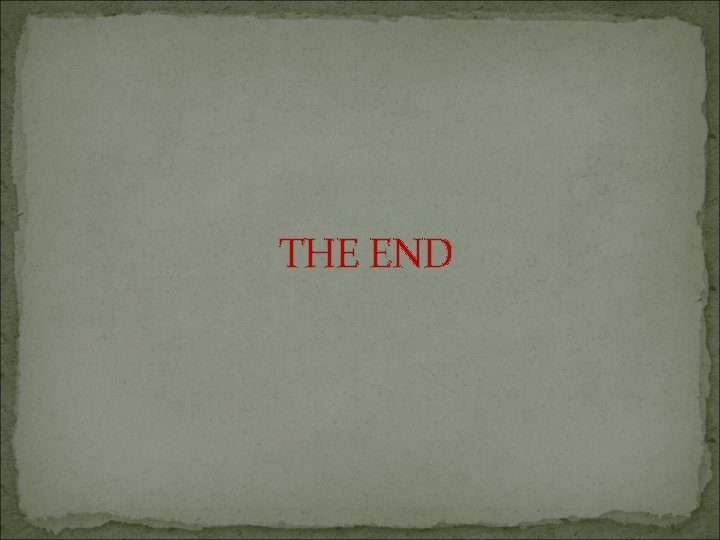 THE END 