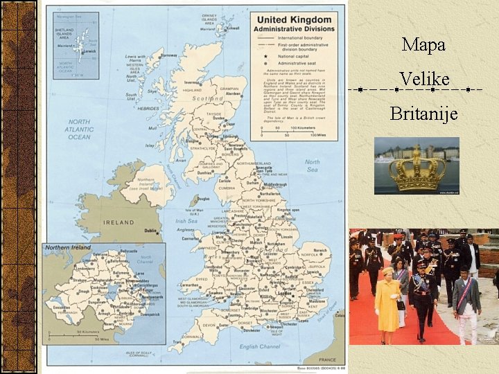 Mapa Velike Britanije Kruna 