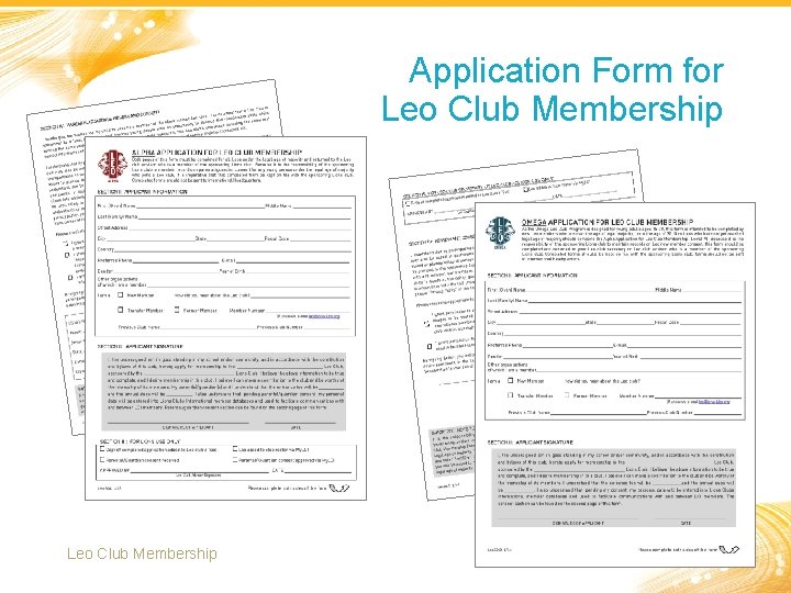 Application Form for Leo Club Membership 6 