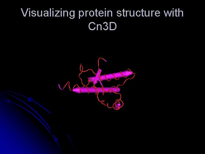 Visualizing protein structure with Cn 3 D 