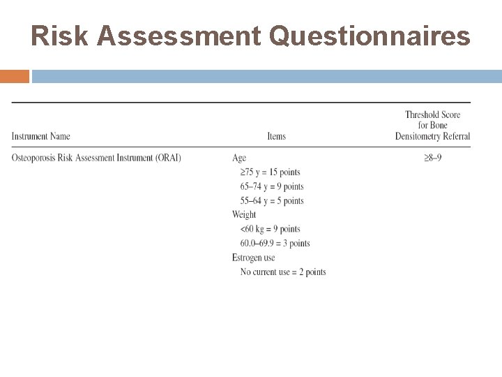 Risk Assessment Questionnaires 